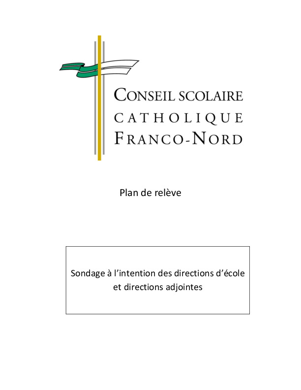 Franco-Nord CSC Sondage_Plan_de_relève_Directions